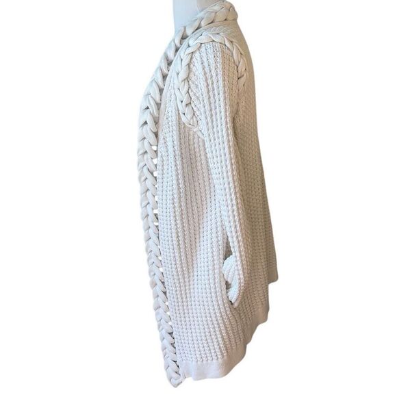 TIBI Cotton/Silk Braided Cardigan with Pockets!!!! Size Medium. Beautiful! - Picture 4 of 16